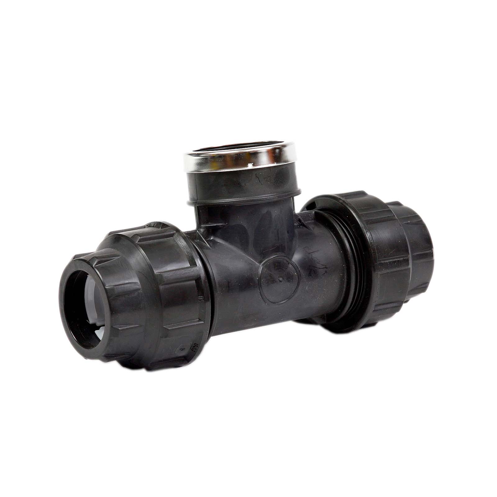 PE-T-Übergangsverschraubung 40 x 1-12 IG x 40 mm