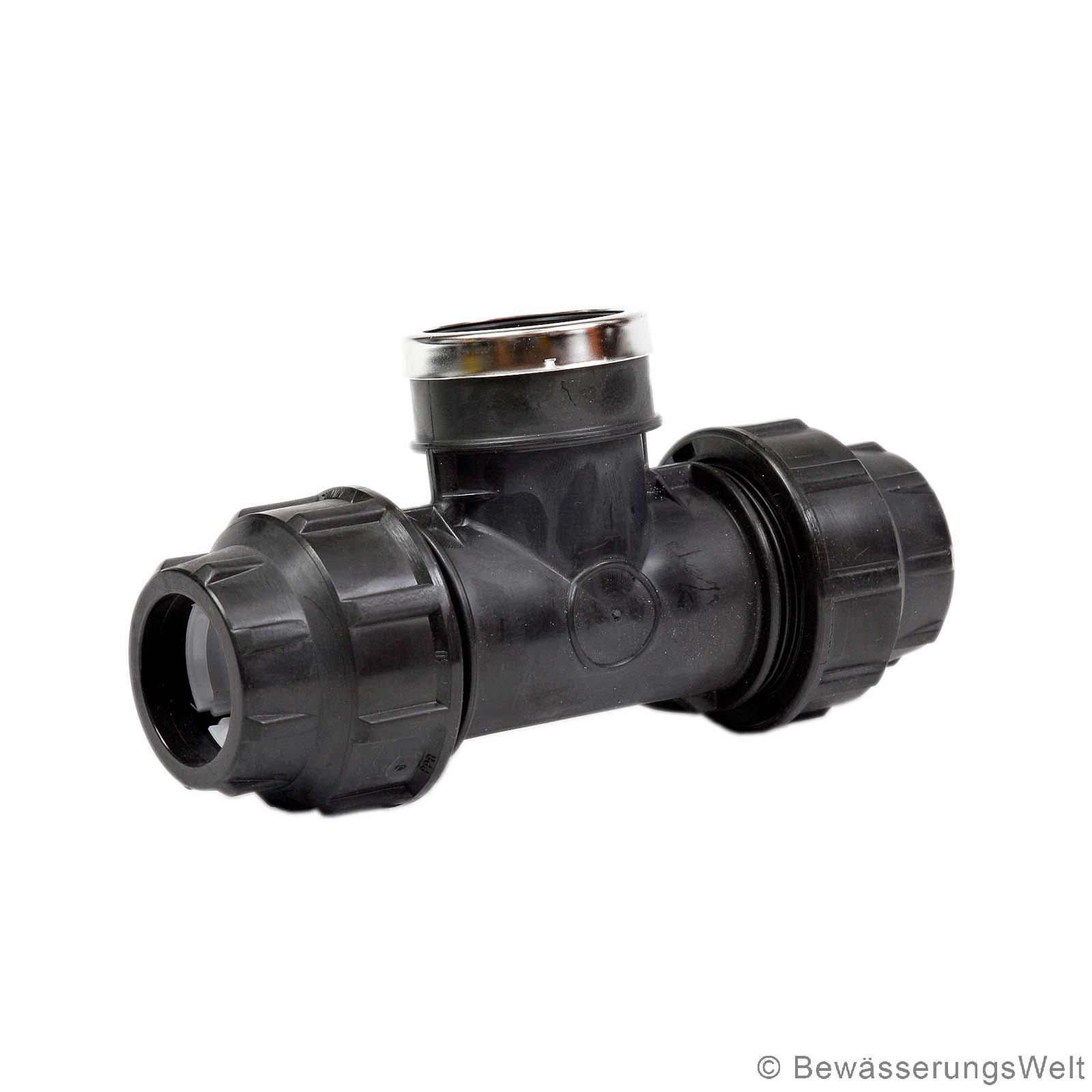 PE-T-Übergangsverschraubung 40 x 1-12 IG x 40 mm