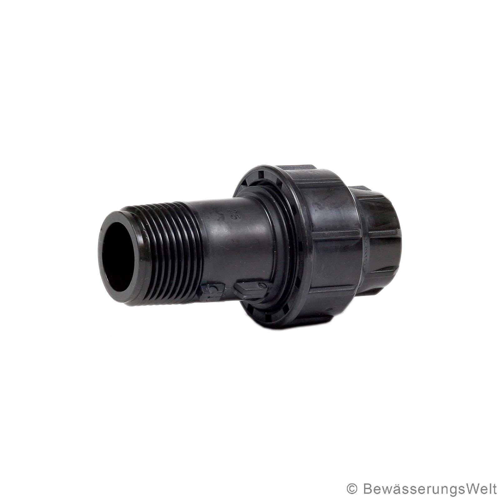 PE-Anschlussverschraubung 32 mm x 3-4 AG